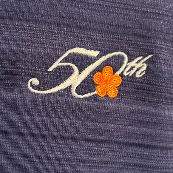 Mauna Kea 50th Pro Am Ashworth Golf Shirt Sz Med Traditional w/Logo Dk Blue - Picture 2 of 7